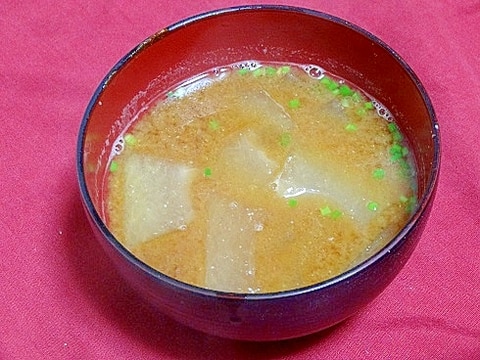 うちの味噌汁「冬瓜の味噌汁」